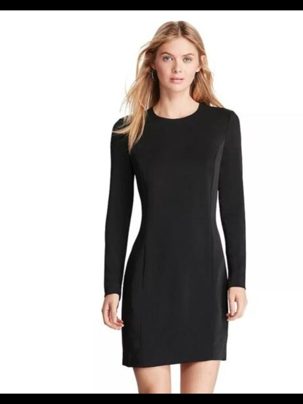 J.CREW Long Sleeve Black Bodycon Dress - Size 4
